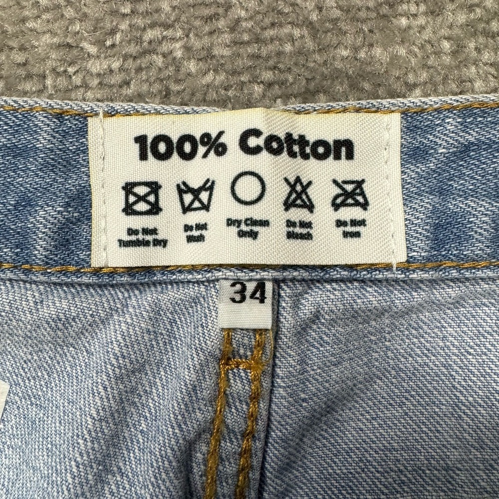 U by Kotex Maximalism Denim Jeans Embroidered Clear Pocket Promotional Size 34 - Picture 5 of 11